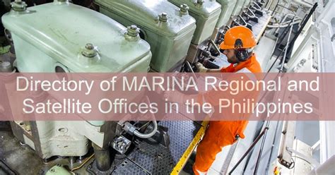 List of Maritime Industry Authority (MARINA) Offices in .